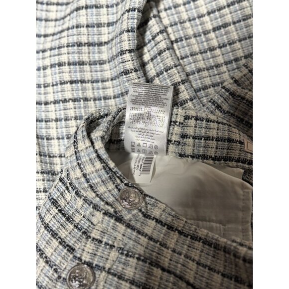 NEW BCBGeneration Womens XS Plaid Blue/Black/White Trousers Straight Dress Pants - Picture 12 of 12